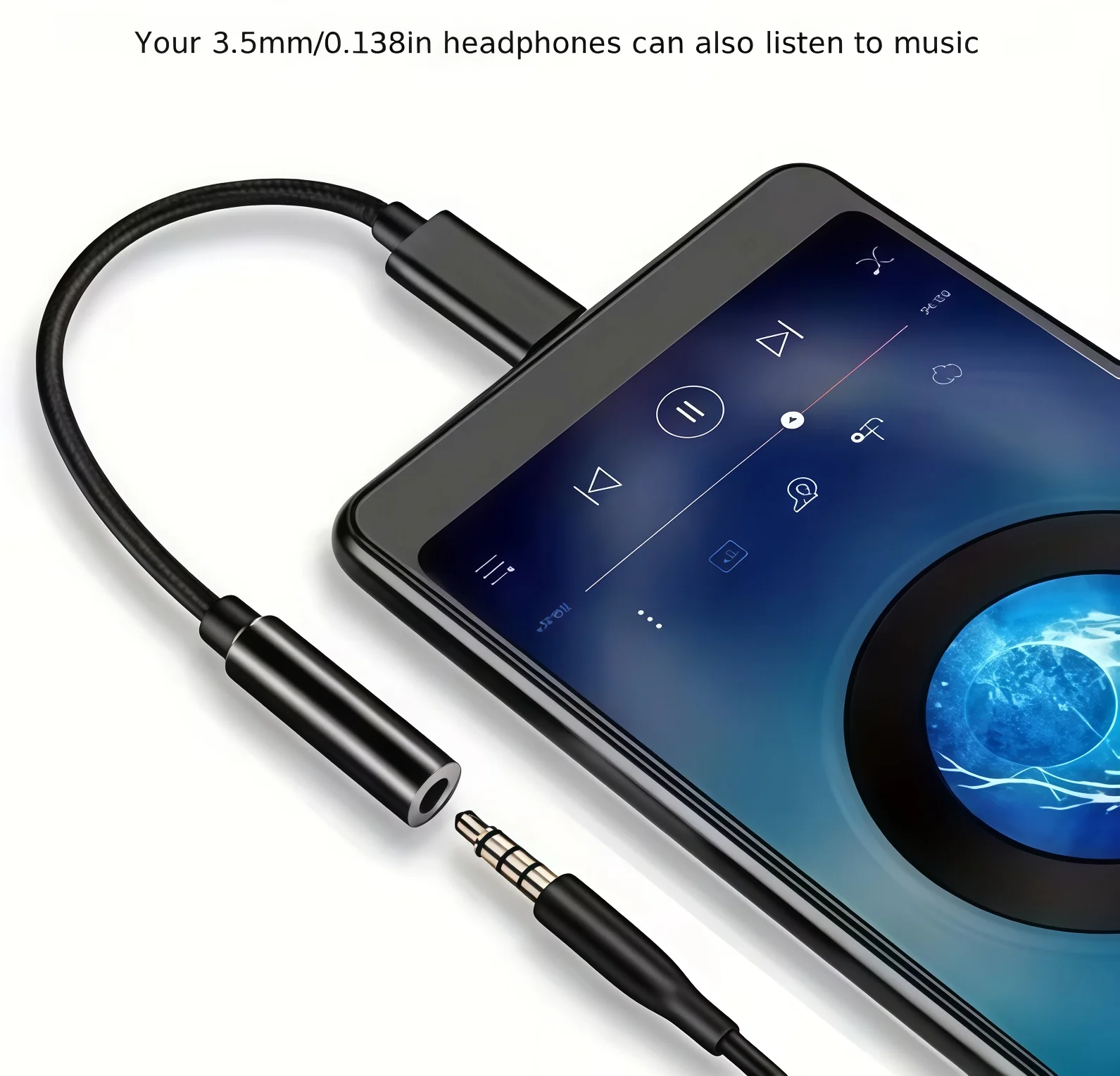 Audio Detect Music - Adaptador de Audio USB-C a 3.5mm