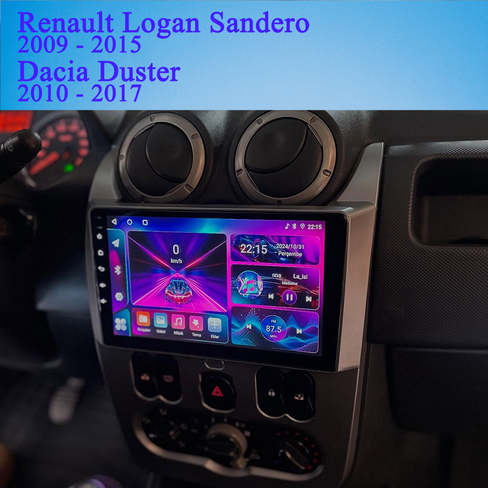 Audio Music Logo - Para Renault Logan Sandero 2009 -