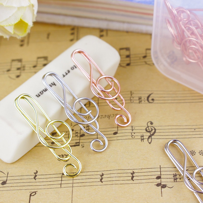 Audio Music Notes - 10 unids/caja Clips de papel en