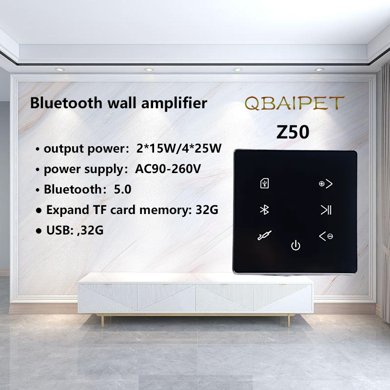 Audio Music In Background - AMPLIFICADOR DE PARED Bluetooth, sistema de