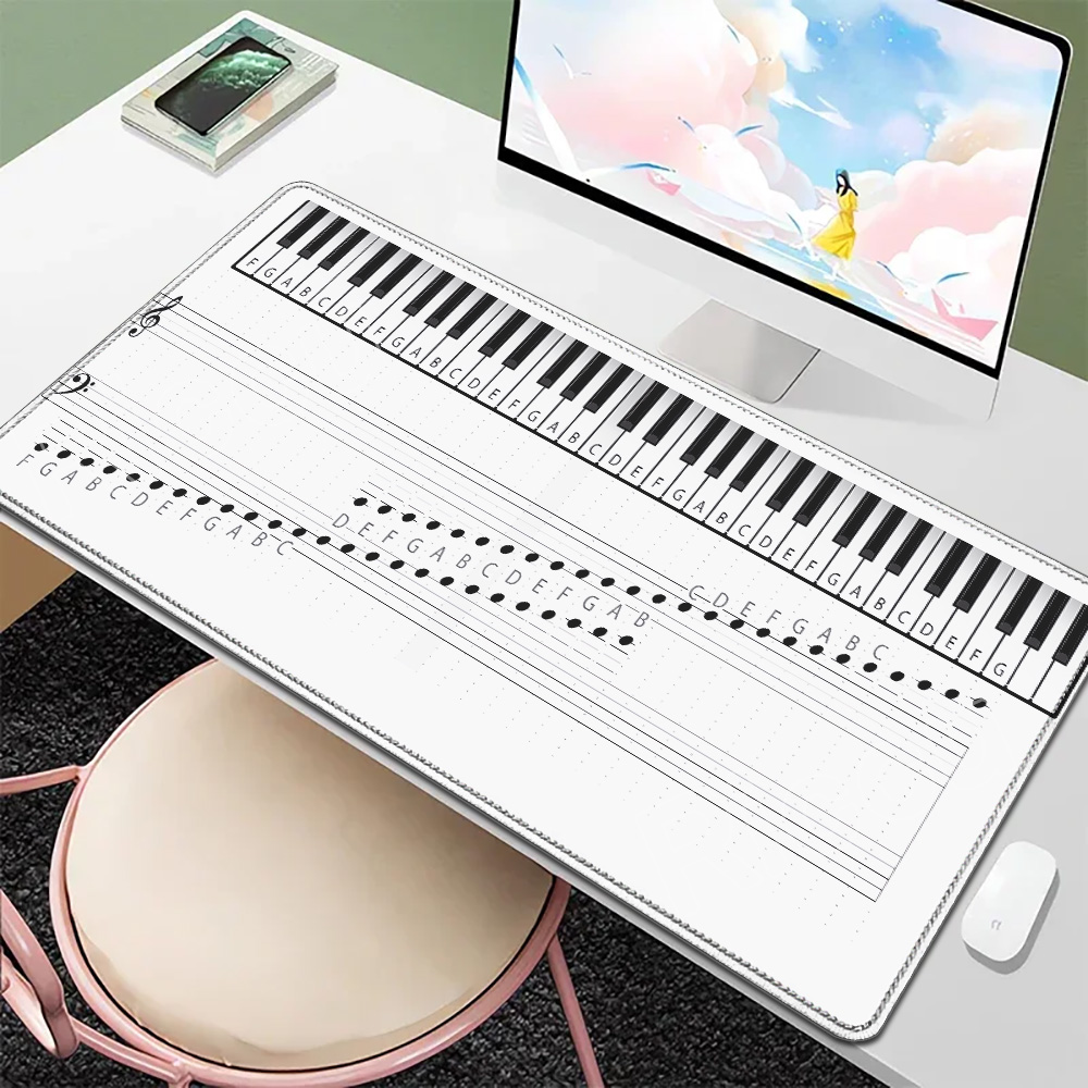 Audio Music Notes - Alfombrilla de escritorio de goma antideslizante