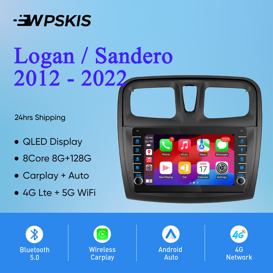 Audio Music Logo - 8G 128GB Android 14 Radio de