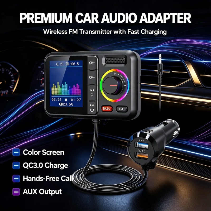 Audio Music Track - Adaptador de audio inalámbrico para vehículos,