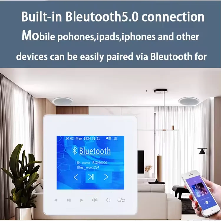 Amplificador de pared Bluetoot - Audio Music In Background reseña y precio