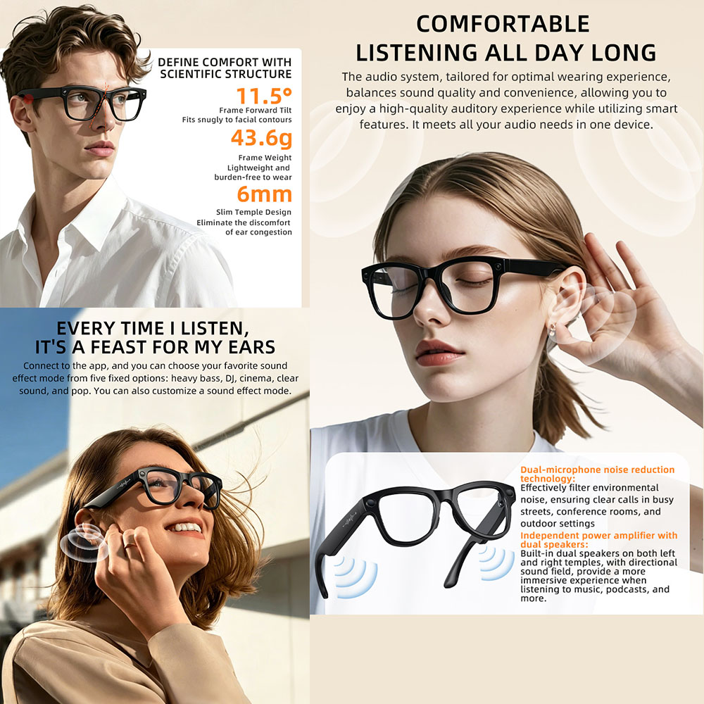 Gafas Inteligentes con IA 2026 - Audio Music Recognition reseña y precio