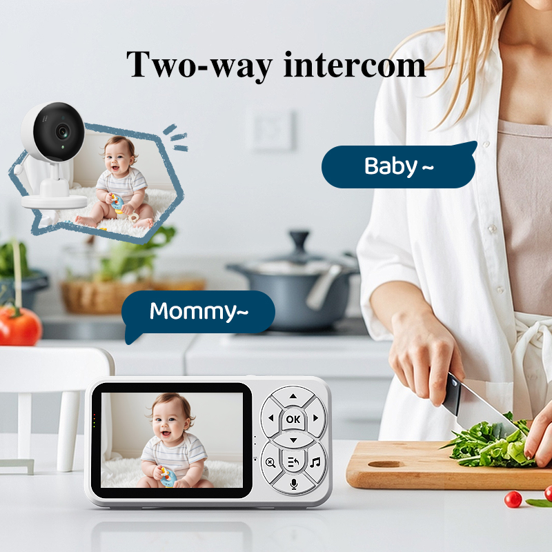 Danmini-Monitor de bebé de 3,5 - Audio Detect Music reseña y precio