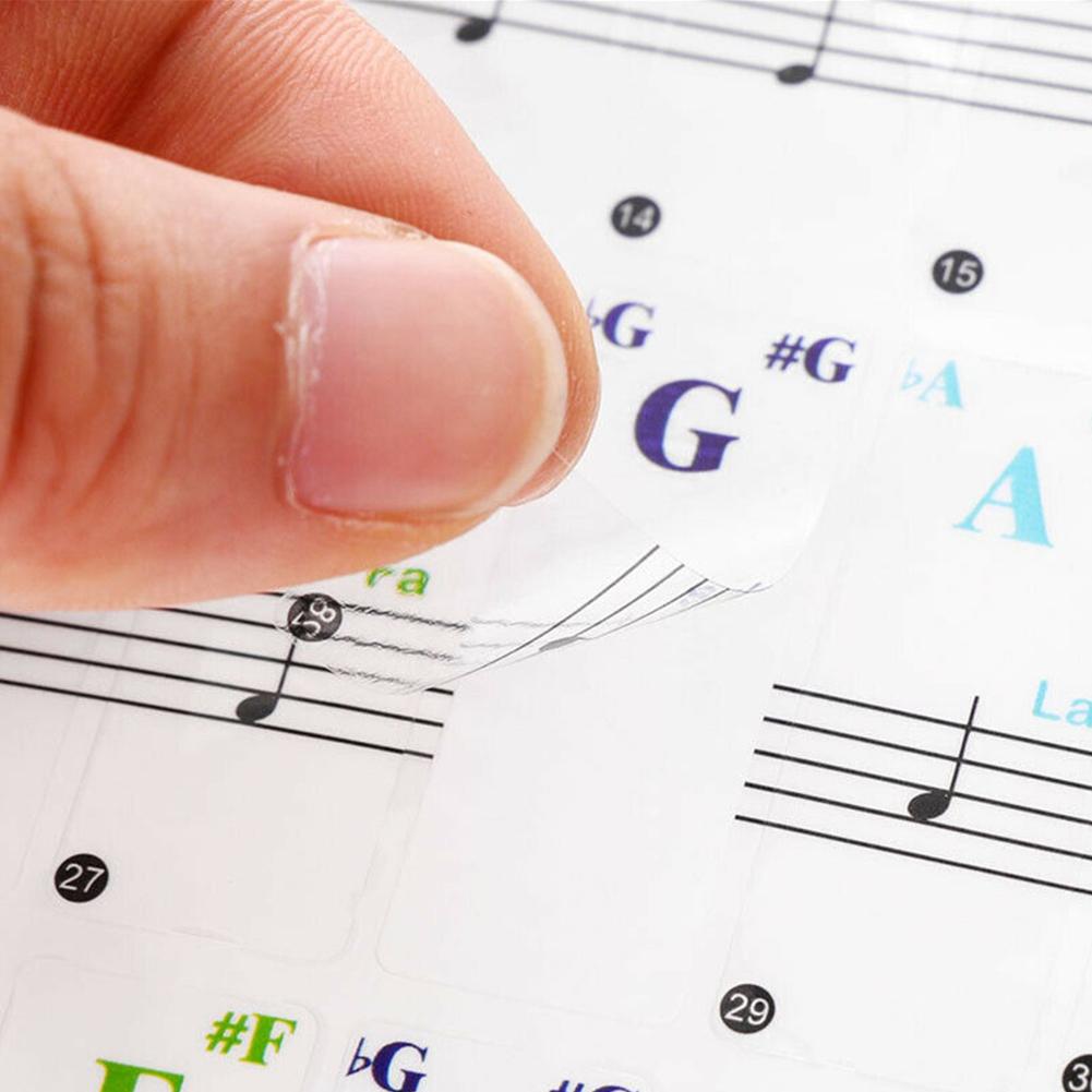 Pegatinas transparentes para t - Audio Music Notes reseña y precio