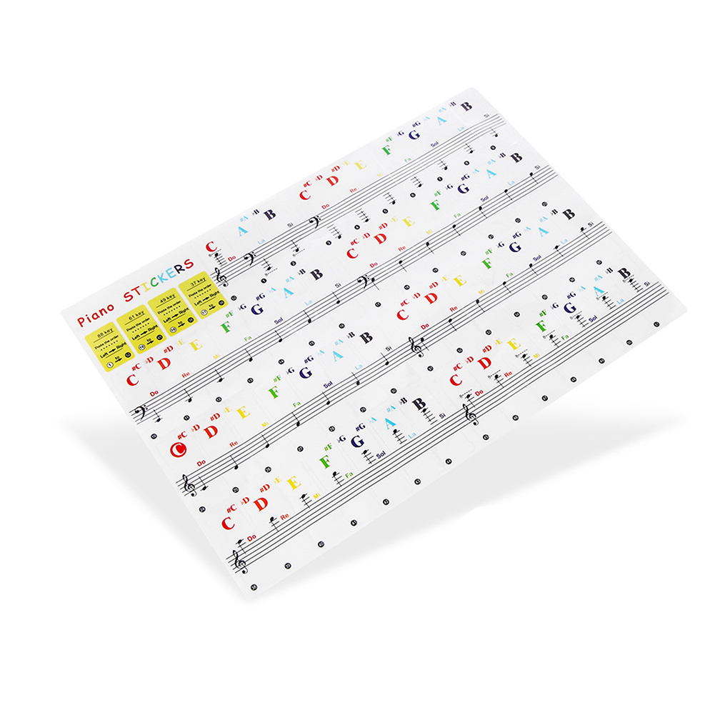 Pegatinas transparentes para t - Audio Music Notes reseña y precio