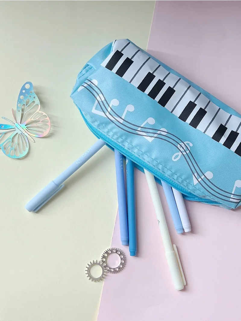 Estuche para lápices con diseñ - Audio Music Notes reseña y precio