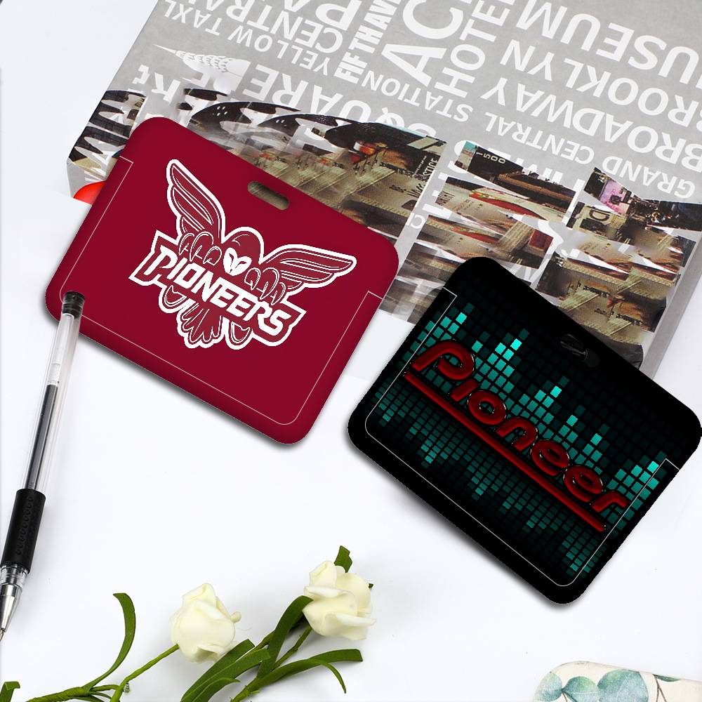 Porta credenciales con logo de - Audio Music Logo reseña y precio