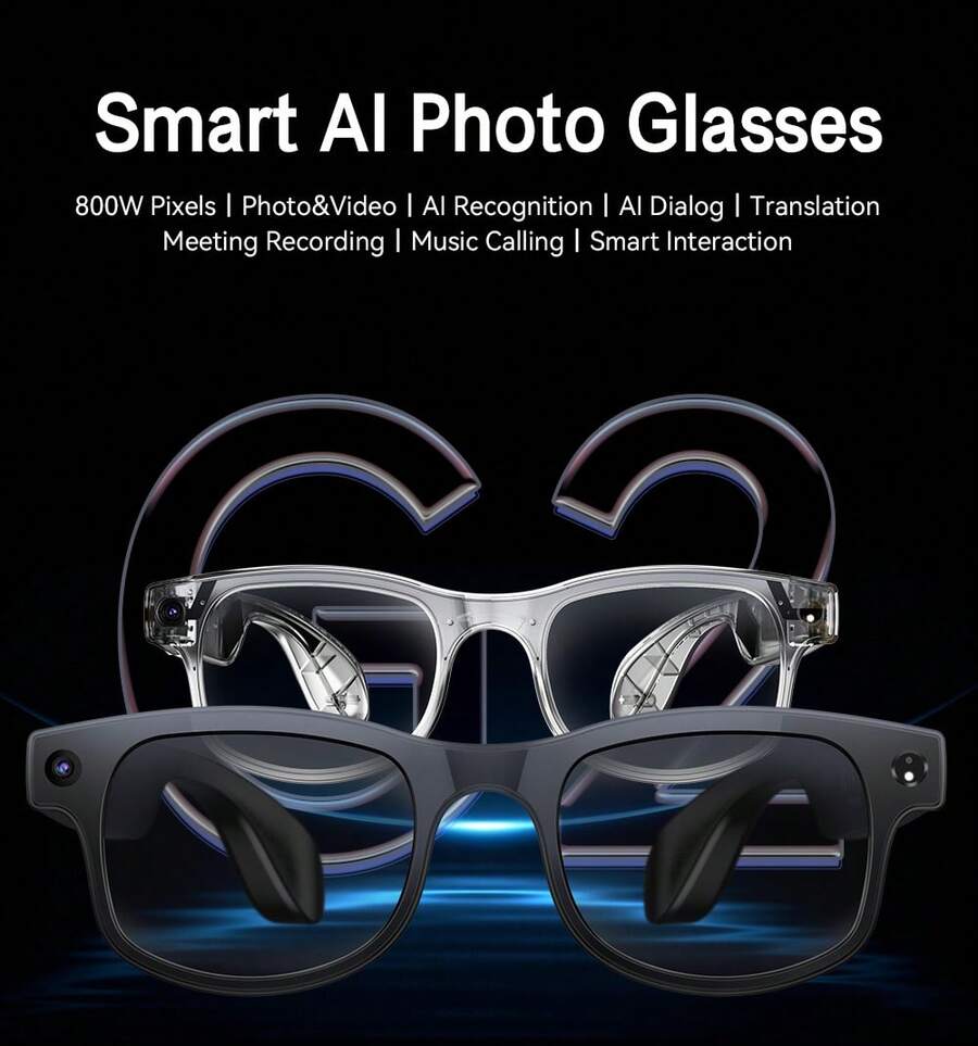 Gafas inteligentes con IA con  - Audio Music Recognition reseña y precio