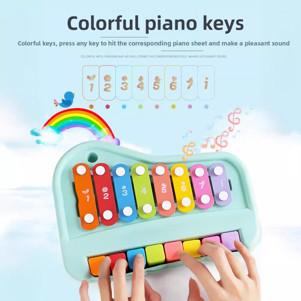 Piano de xilófono de 8 notas,  - Audio Music Notes reseña y precio