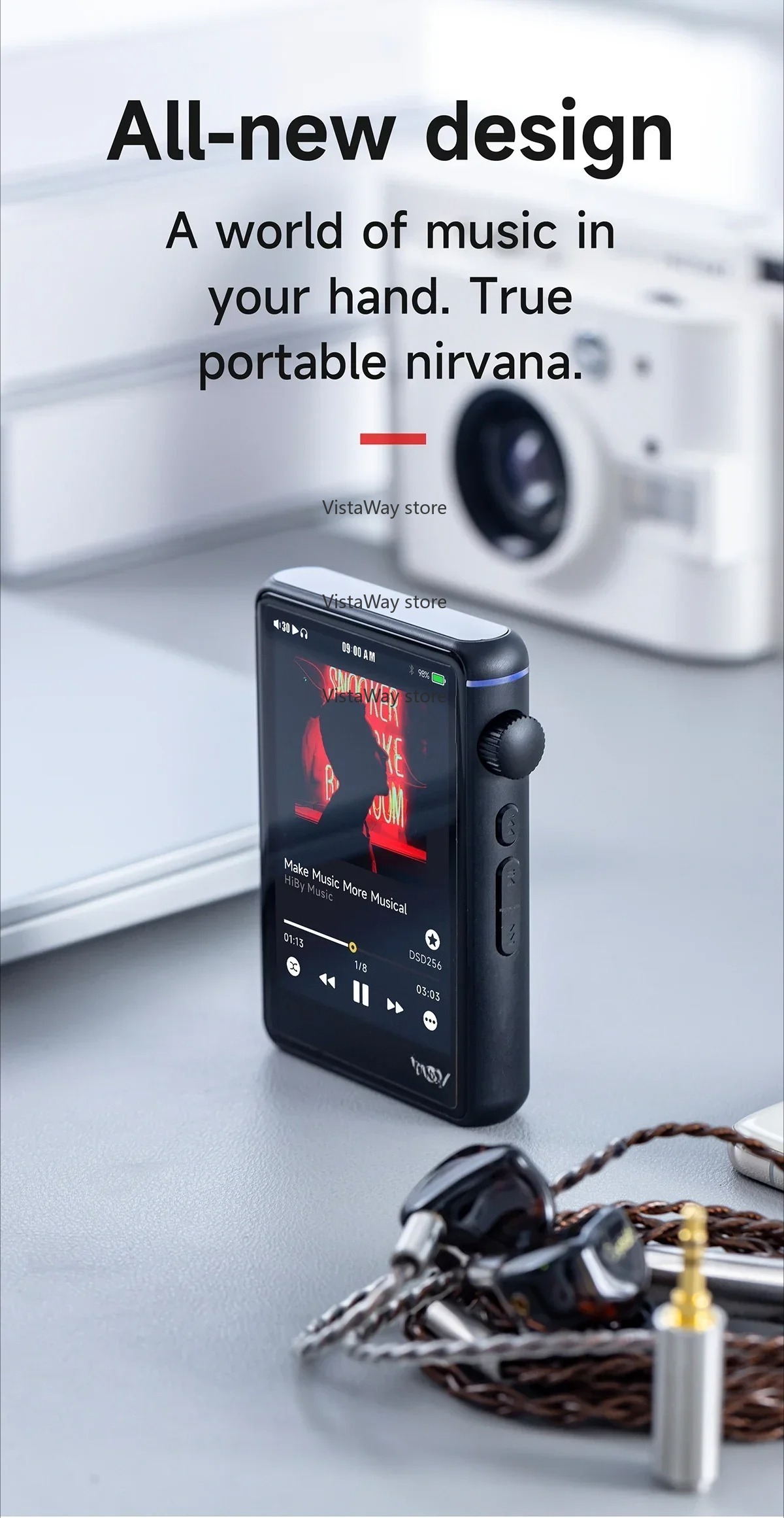 Reproductor de música WiFi Blu - Audio Music Web reseña y precio