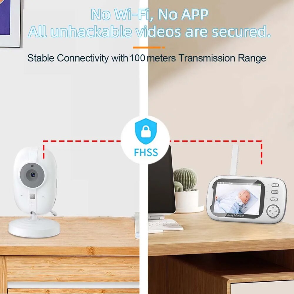 Monitor de vídeo para bebé de  - Audio Detect Music reseña y precio