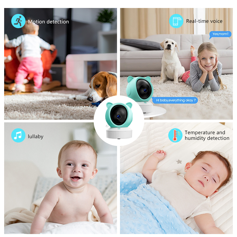 Danmini 1080P Monitor de bebé  - Audio Detect Music reseña y precio