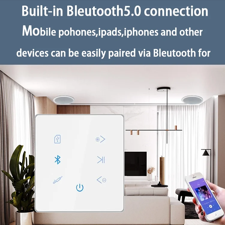 AMPLIFICADOR DE PARED Bluetoot - Audio Music In Background reseña y precio