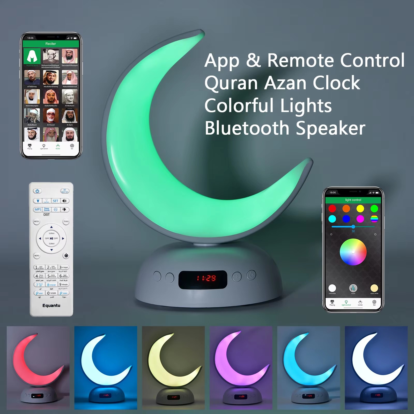 Reloj Azan del Corán, Altavoz  - Audio Music Islamic reseña y precio