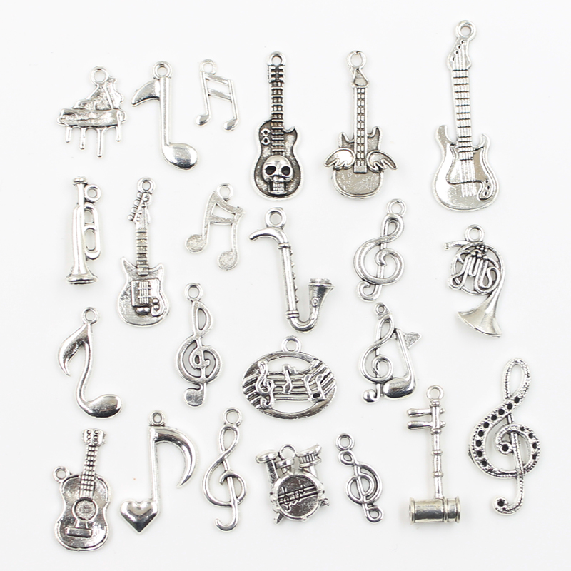Dijes de 30 piezas para guitar - Audio Music Notes reseña y precio