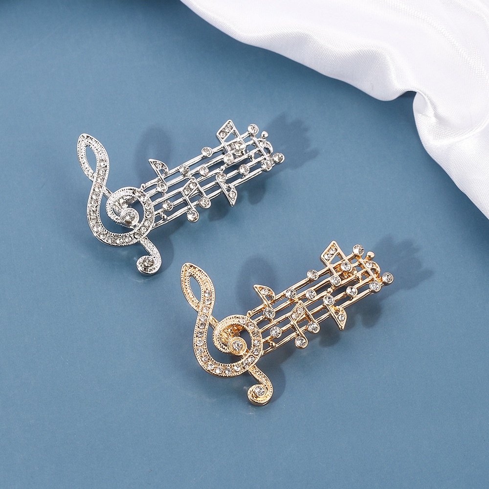 Exquisitos broches de notas mu - Audio Music Notes reseña y precio